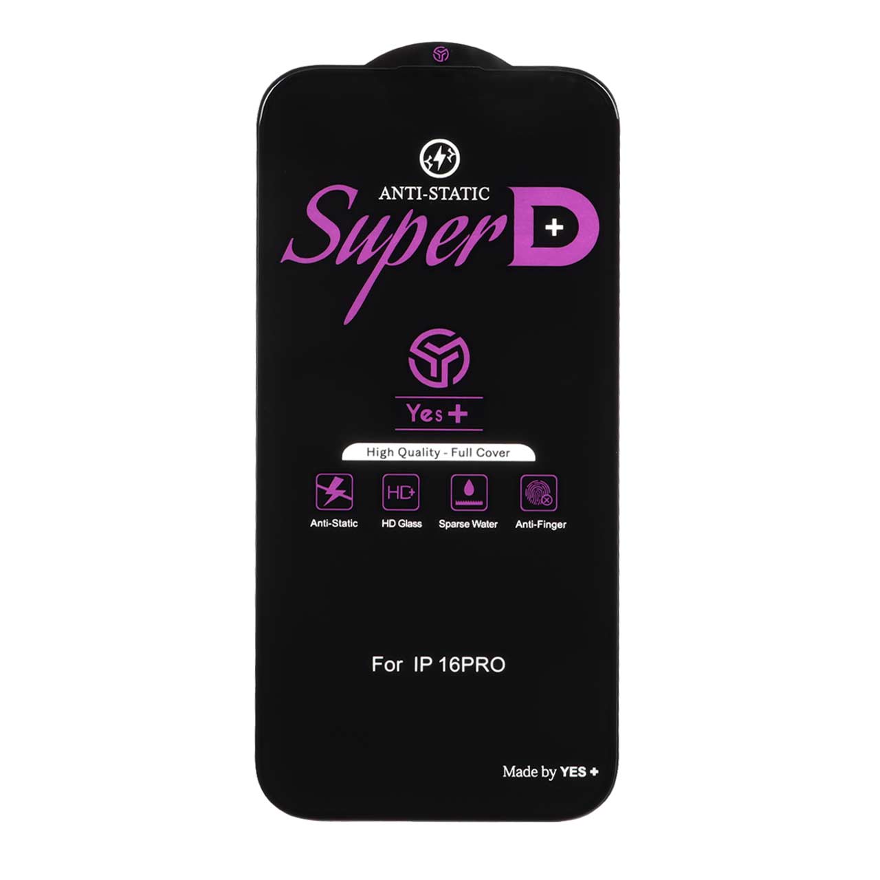 محافظ صفحه نمایش شیشه ای Super D Anti Static Yes Plus مناسب برای Apple iPhone 17 / iPhone 16 Pro