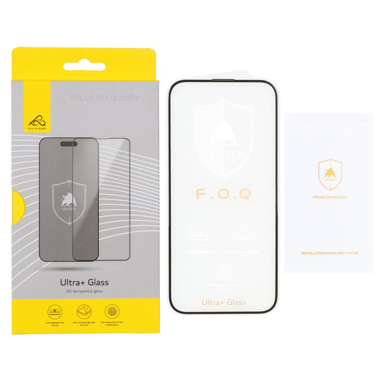 محافظ صفحه نمایش شیشه ای اورجینال Ultra Glass Ushield مناسب برای آیفون 15 پرو