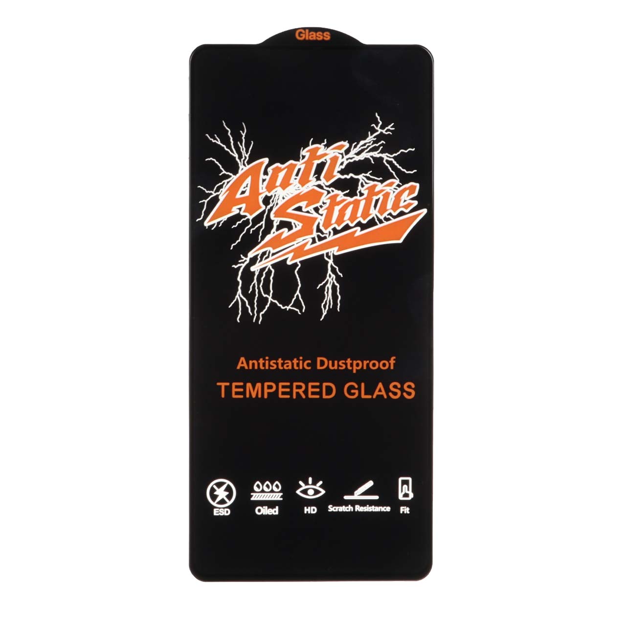 محافظ صفحه نمایش شیشه ای Xiaomi Redmi Note 13 Pro 4G / Note 14S / Poco M6 Pro 4G - Full Cover Anti Static Glass (بدون پک) - مشکی