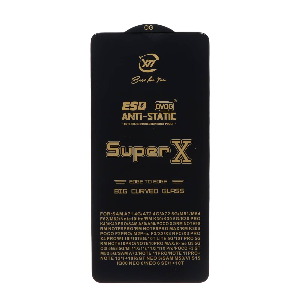 محافظ صفحه نمایش آنتی استاتیک Full Cover Super X مناسب برای سامسونگ و شیائومی
