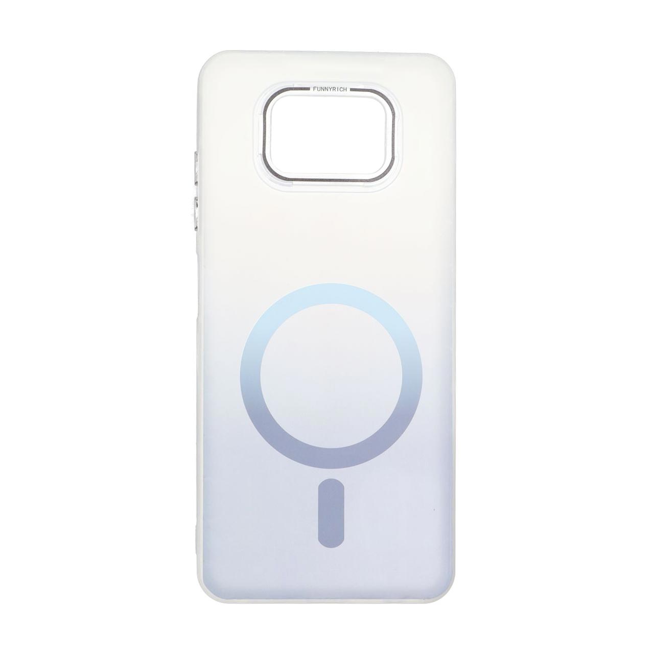 قاب طرح مگ سیف دور مات Funnyrich آبی مناسب برای شیائومی پوکو X3، پوکو X3 پرو و پوکو X3 NFC