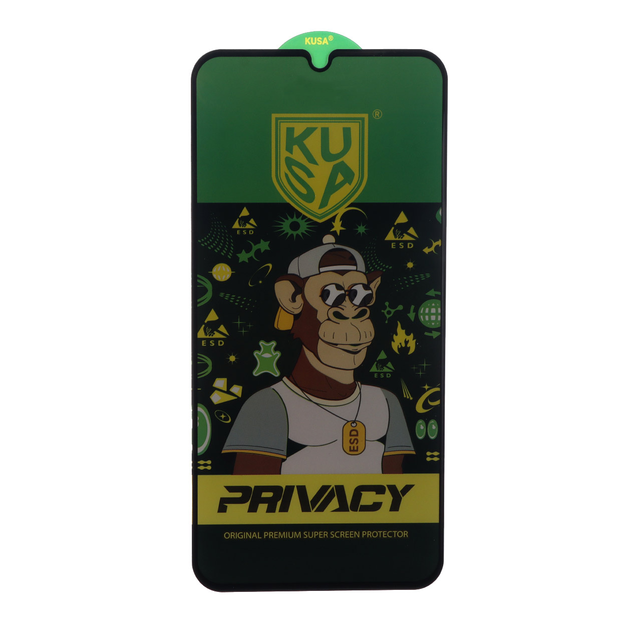 محافظ صفحه نمایش شیشه ای Full Cover Kusa - Privacy Anti Static مدل Samsung Galaxy A34