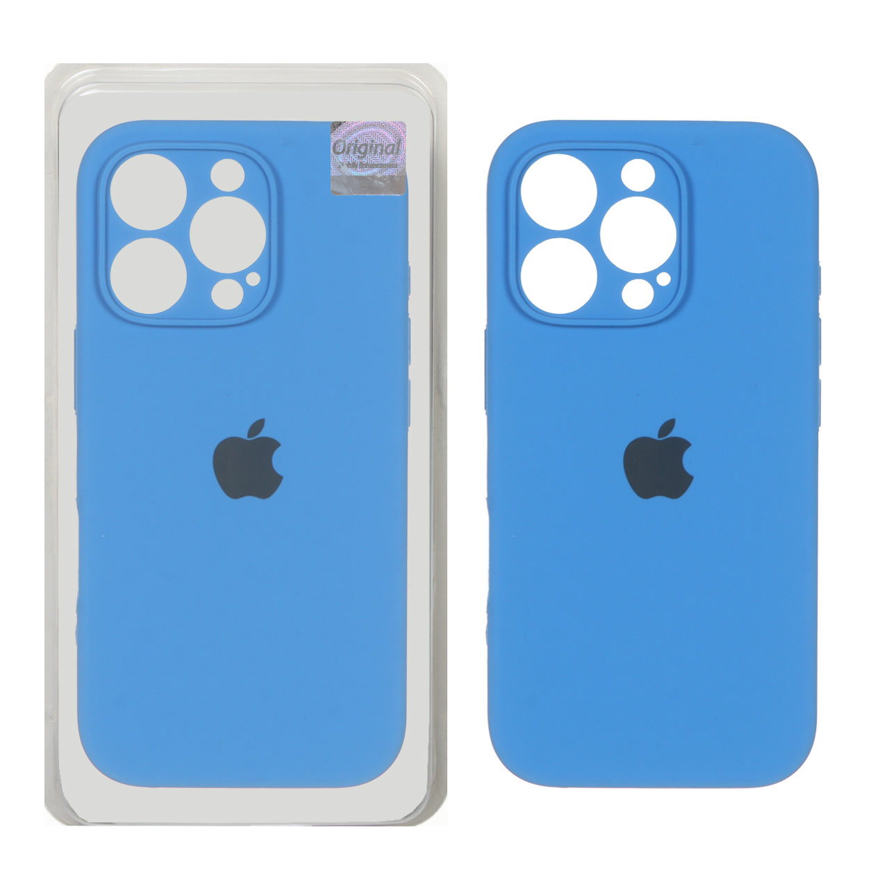 قاب سیلیکونی پاک کنی اورجینال Master Quality مدل Apple iPhone 16 Pro - آبی (پک دار)