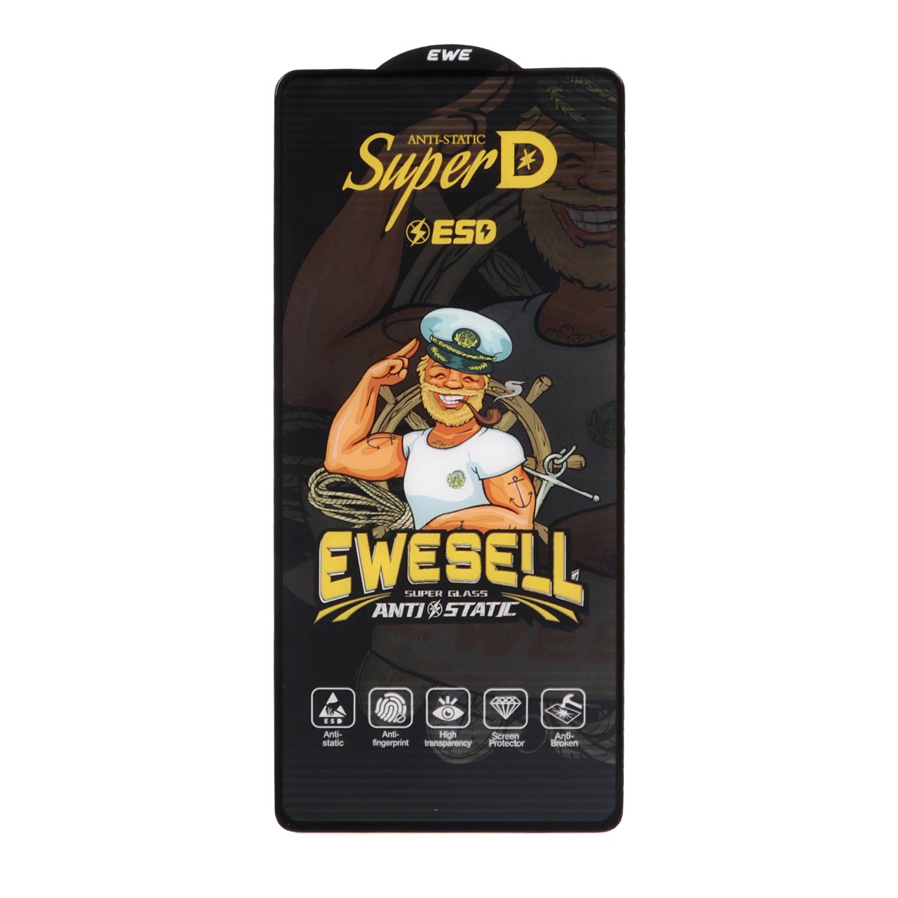 محافظ صفحه نمایش شیشه‌ای Full Cover Super D Esd مناسب برای Xiaomi Redmi Note 14S / Note 13 Pro 4G / Poco M6 Pro 4G