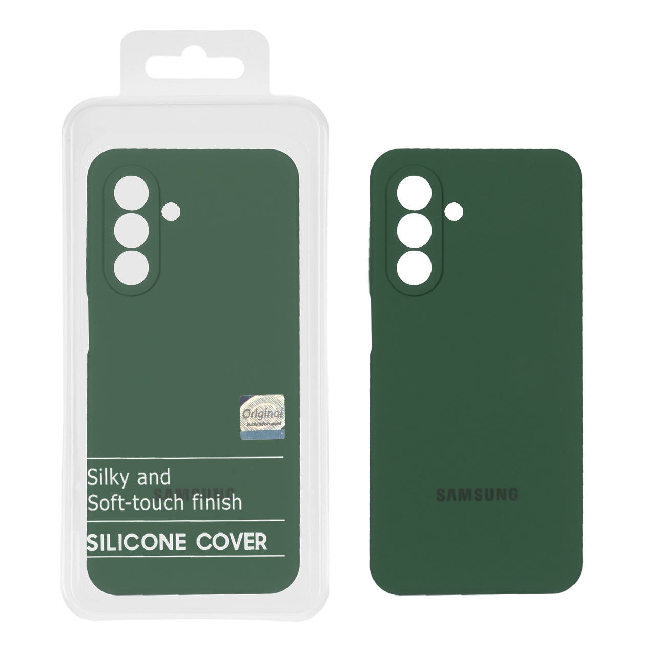 قاب سیلیکونی پاک کنی اورجینال Master Quality مدل Samsung Galaxy A17 / A26 - سبز تیره (پک دار)