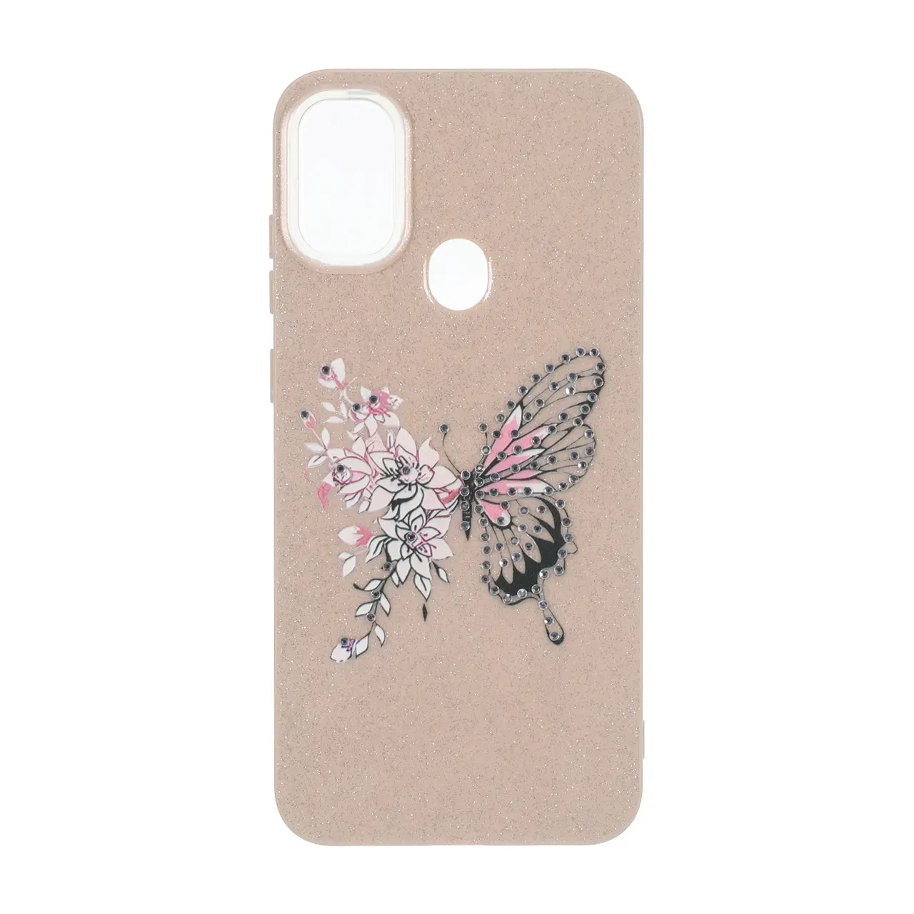 قاب اکلیلی ButterFly نگین دار Samsung Galaxy A11 / M11 - نسکافه ای