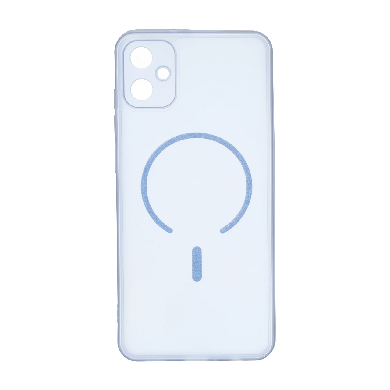 قاب ژله ای مات طرح مگ سیف Power محافظ لنزدار Samsung Galaxy A05 / M05 / F05 - آبی