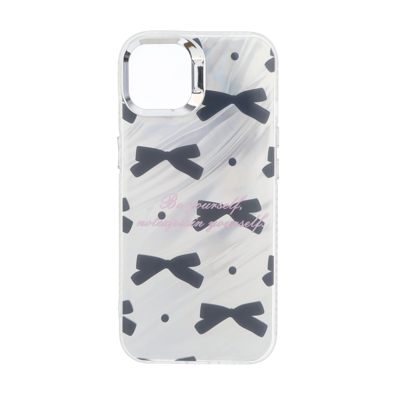 قاب Pucker هفت رنگ دور ژله ای مات لنز کروم Apple iPhone 13 / iPhone 14 - طرح 373
