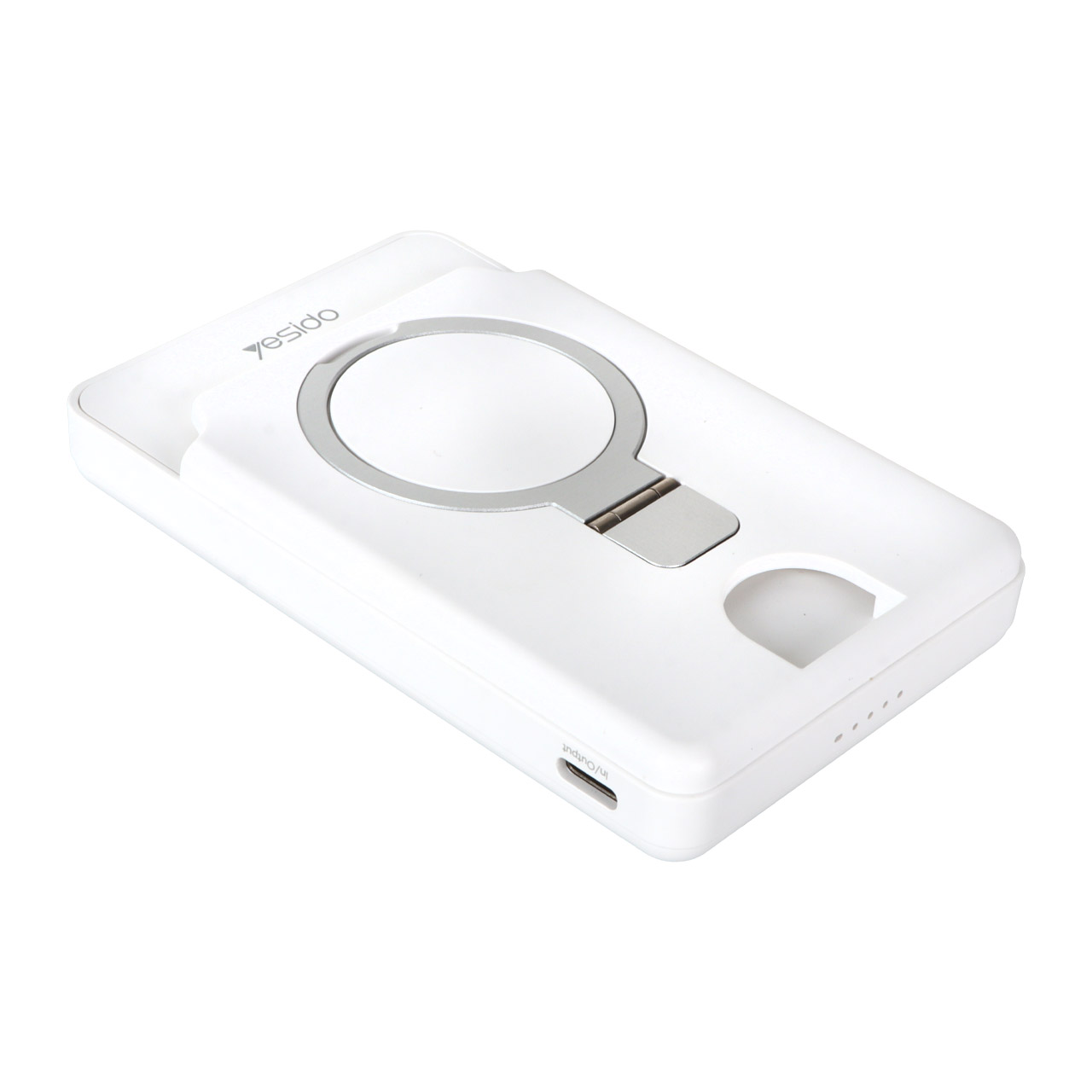 پاوربانک وایرلس مگ سیف Yesido YP73 5000mAh با توان 20 وات و قابلیت PD - سفید