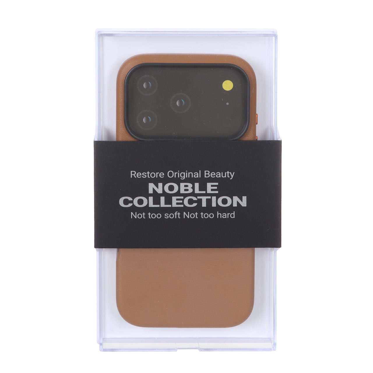 قاب چرمی اورجینال KDoo Noble آیفون 17 پرو قهوه ای