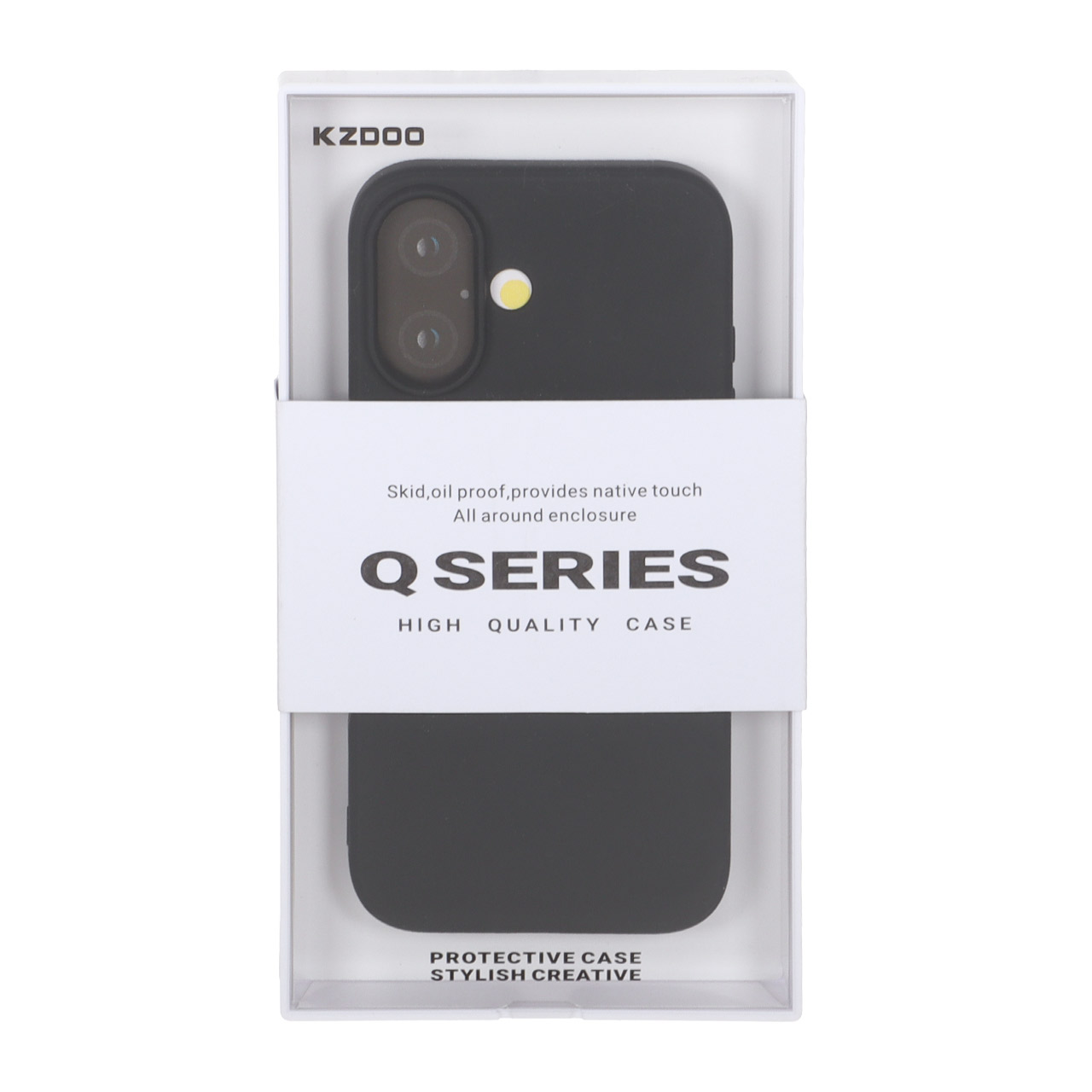 قاب طرح Q Series KDoo مناسب برای آیفون 16 مشکی