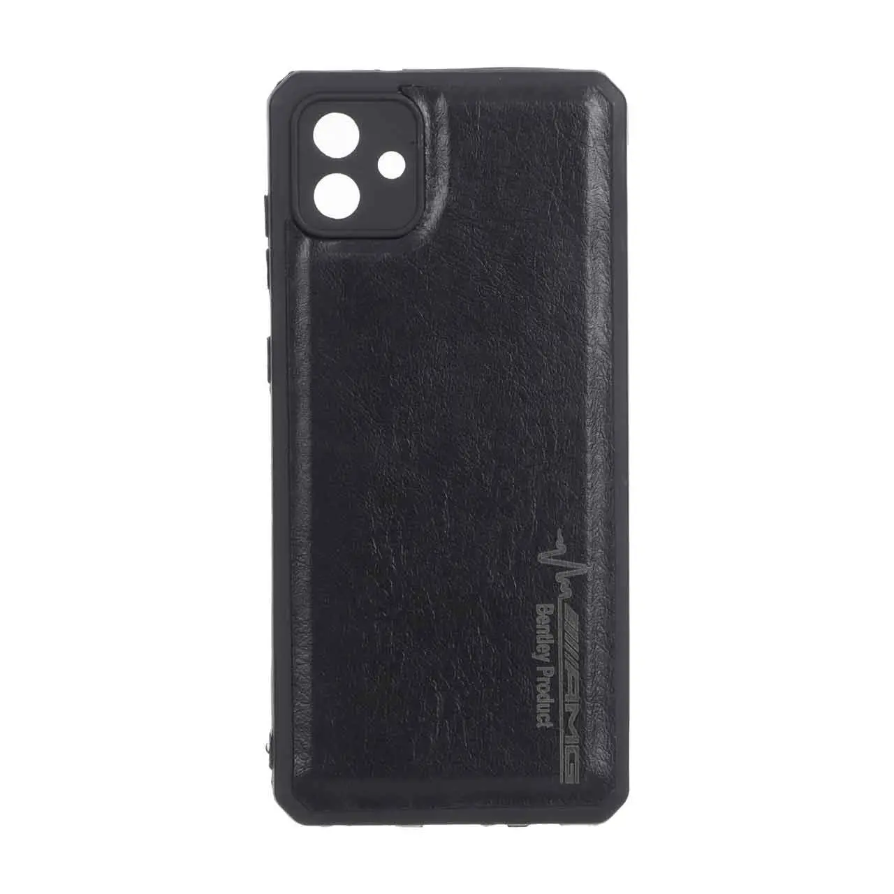 قاب طرح چرم AMG محافظ لنزدار Samsung Galaxy A04 / M13 5G - مشکی