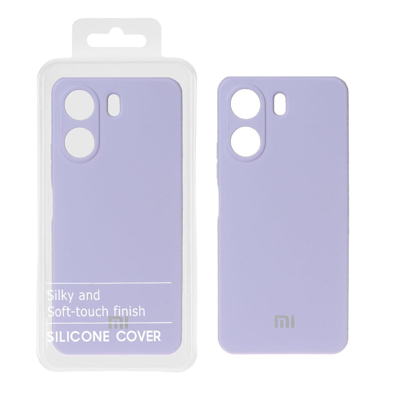 قاب نیو سیلیکون محافظ لنزدار RFF مدل Xiaomi Redmi 13C / Poco C65 - یاسی (پک دار)