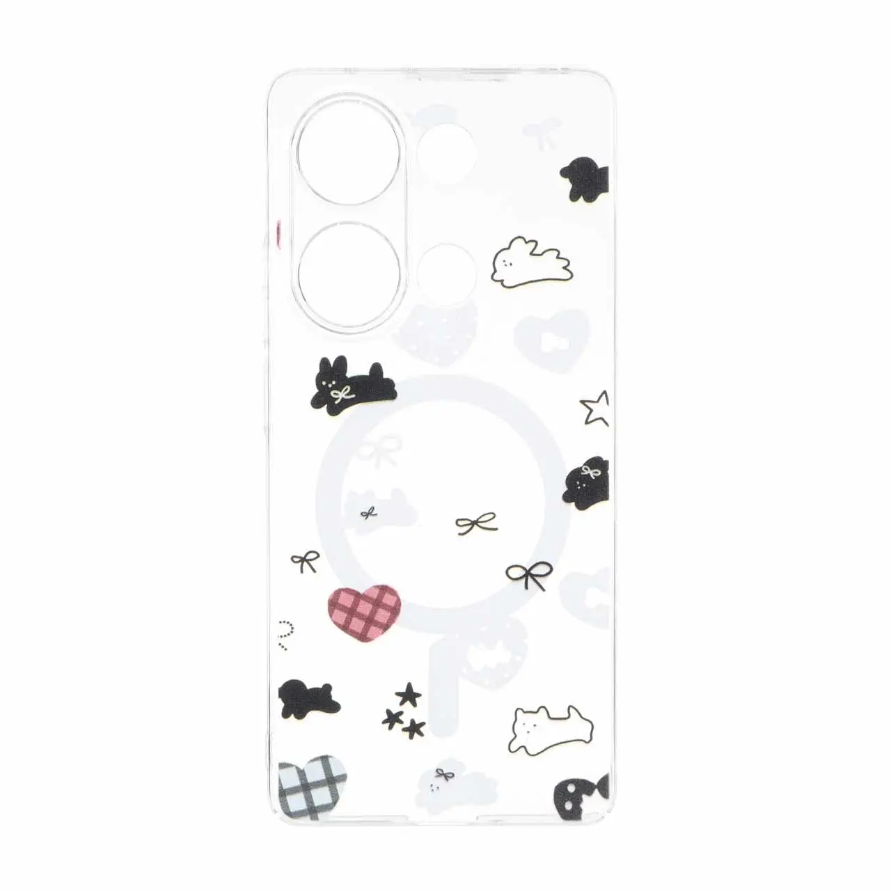 قاب Cute کریستالی طرح مگ سیف محافظ لنزدار Xiaomi Redmi Note 14S / Note 13 Pro 4G / Poco M6 Pro 4G - کد 126