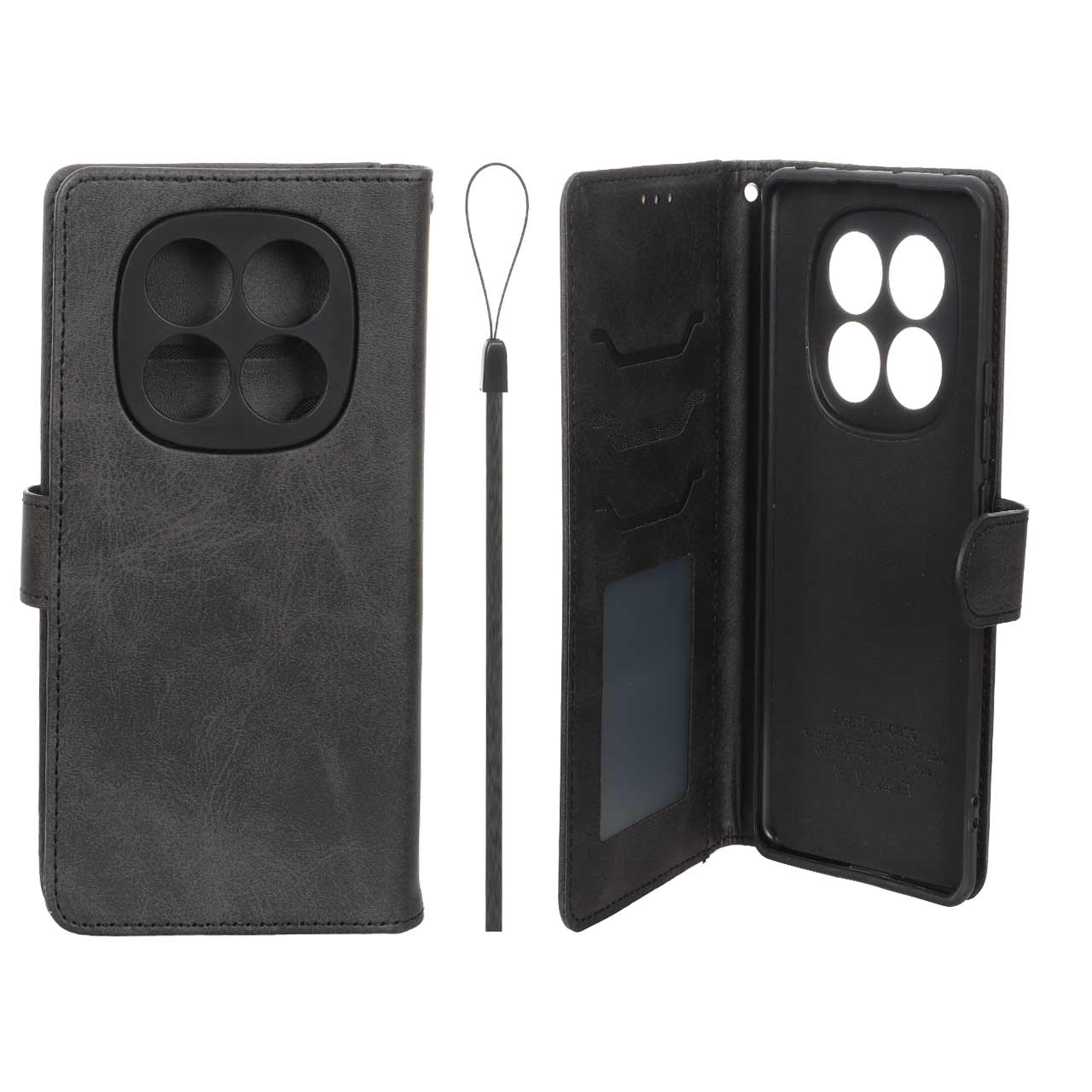 کیف موبایل مگنتی داخل خز MNC Plus مناسب برای شیائومی ردمی نوت 14 پرو 4G مشکی