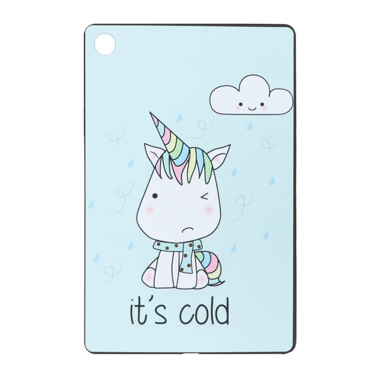 قاب ژله ای طرح یونیکورن It's cold مناسب برای تبلت سامسونگ گلکسی تب A9 پلاس 5G