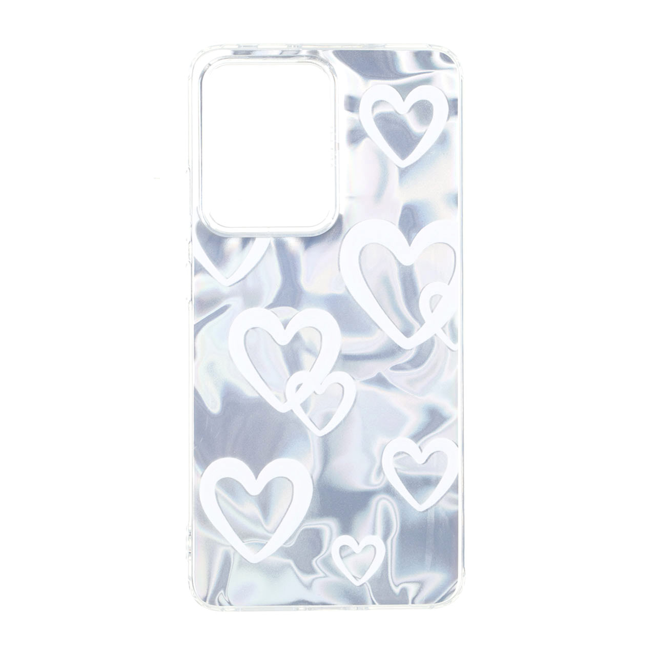 قاب طرح Silver Cloud قلبی ژله ای مناسب برای شیائومی پوکو X7 پرو