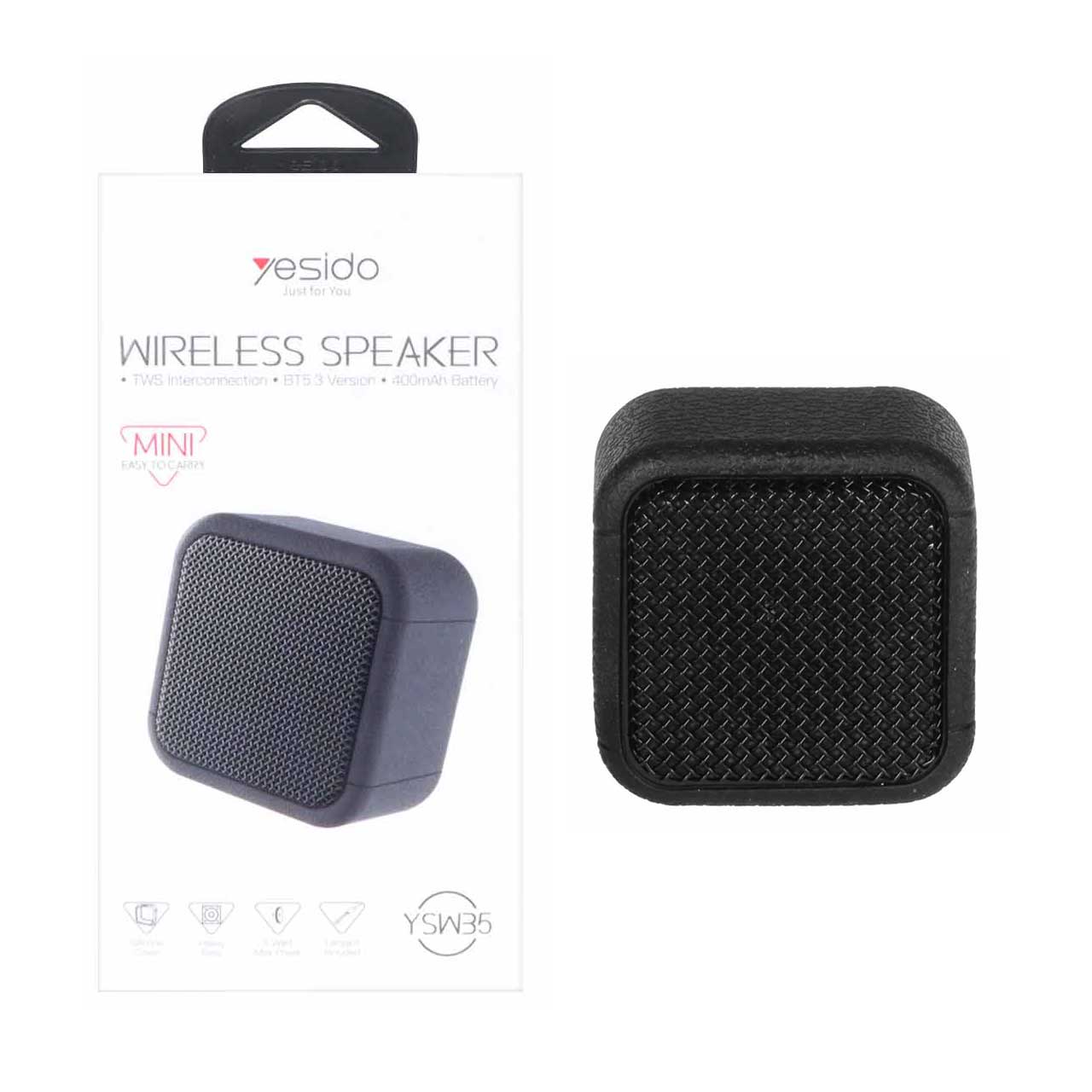 اسپیکر بلوتوثی قابل حمل Yesido مدل YSW35 مشکی