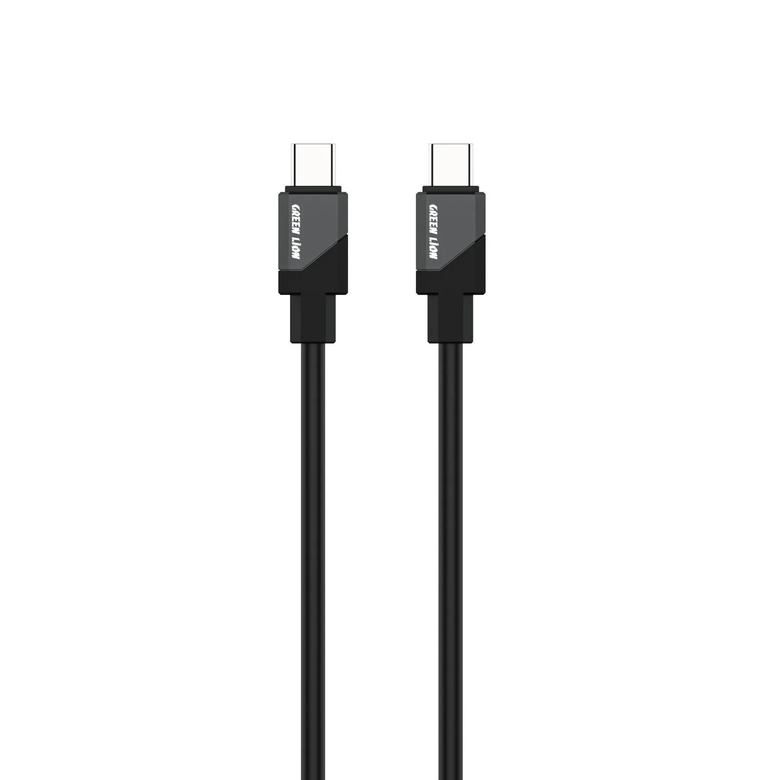 کابل شارژ فست گرین لاین Type-C به Type-C مدل GNSIUCUC1BK با توان 60 وات و طول 120 سانتی‌متر