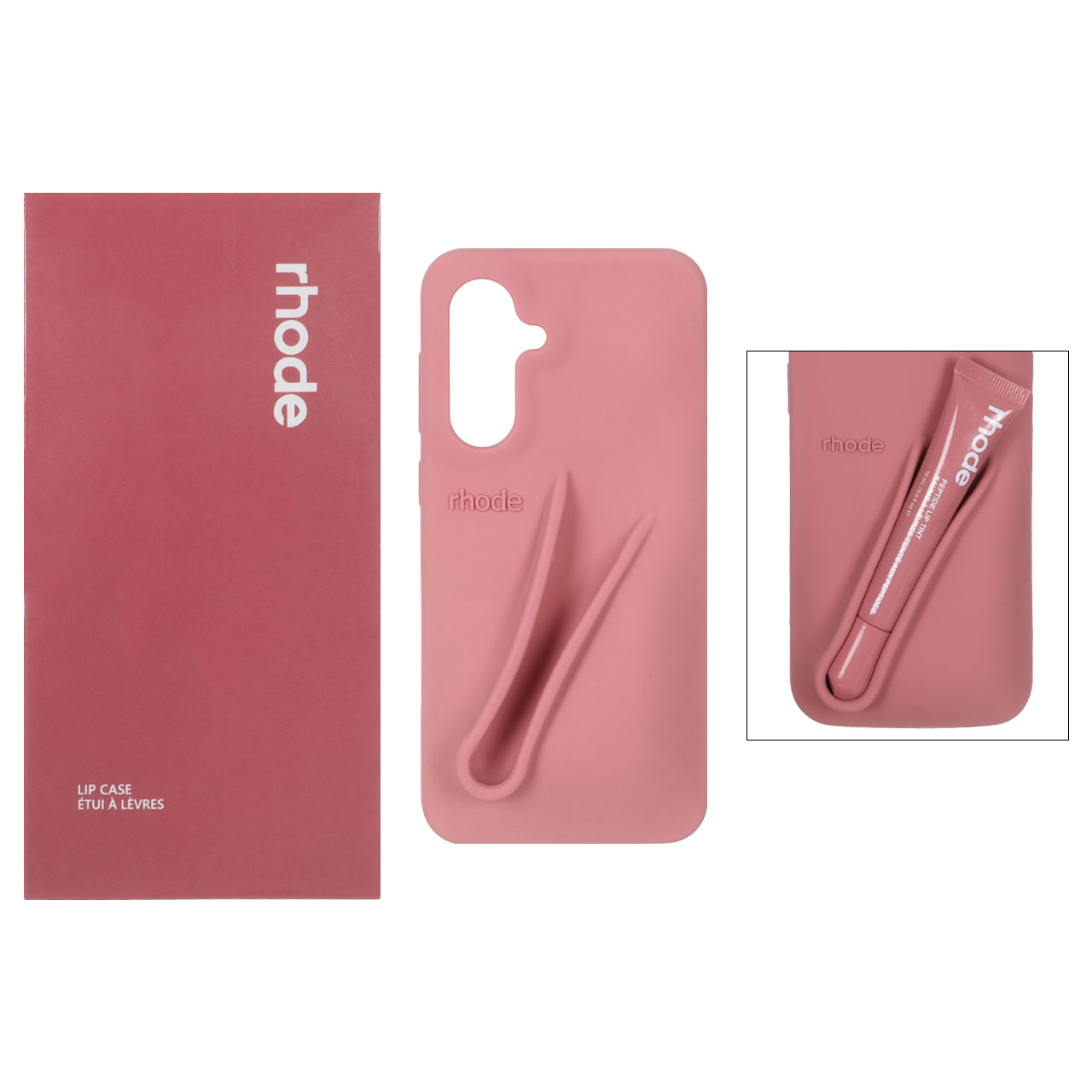 قاب سیلیکونی پاک کنی اورجینال rhode با ست لیپ گلاس Samsung Galaxy A56 / A36 - کالباسی