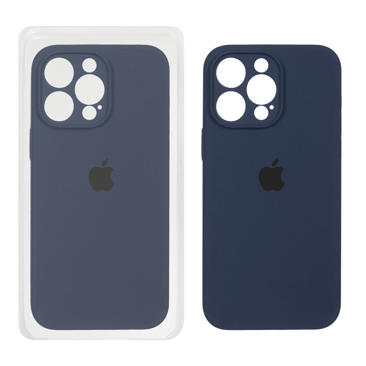 قاب سیلیکونی پاک کنی اورجینال ++A مدل Apple iPhone 14 Pro Max - سرمه ای (پک دار)