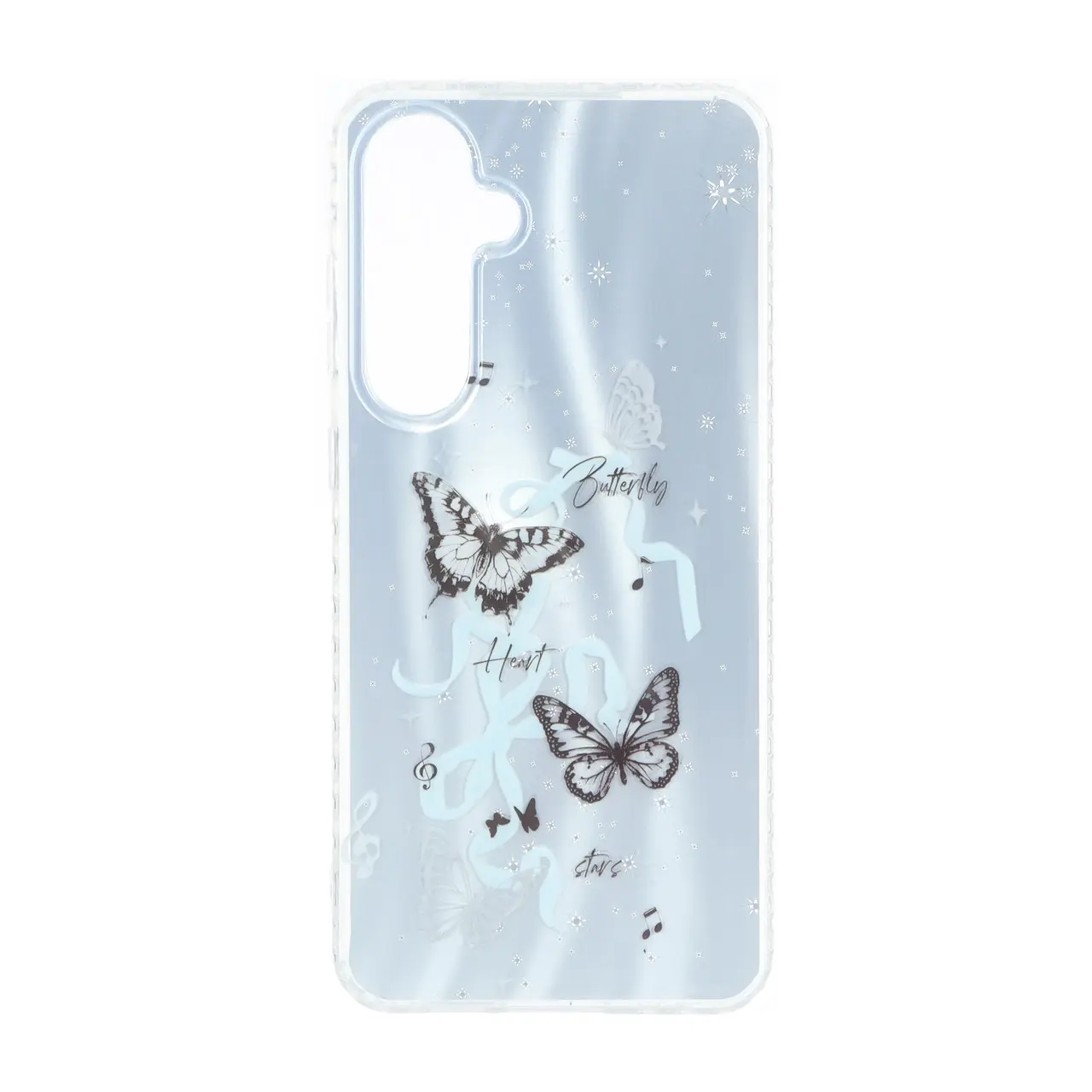 قاب مات ستاره ای دور ژله ای شفاف Samsung Galaxy S24 FE - طرح 303