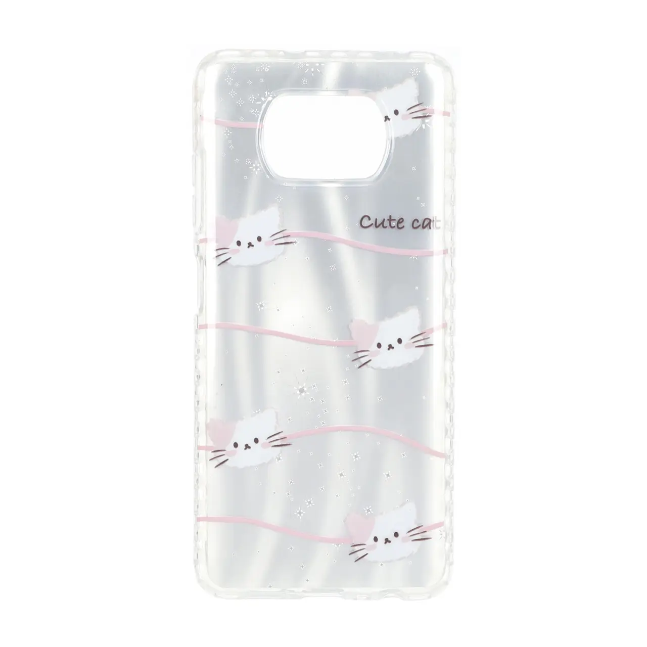 قاب مات ستاره ای دور ژله ای شفاف Xiaomi Poco X3 / Poco X3 Pro / Poco X3 NFC - طرح 343
