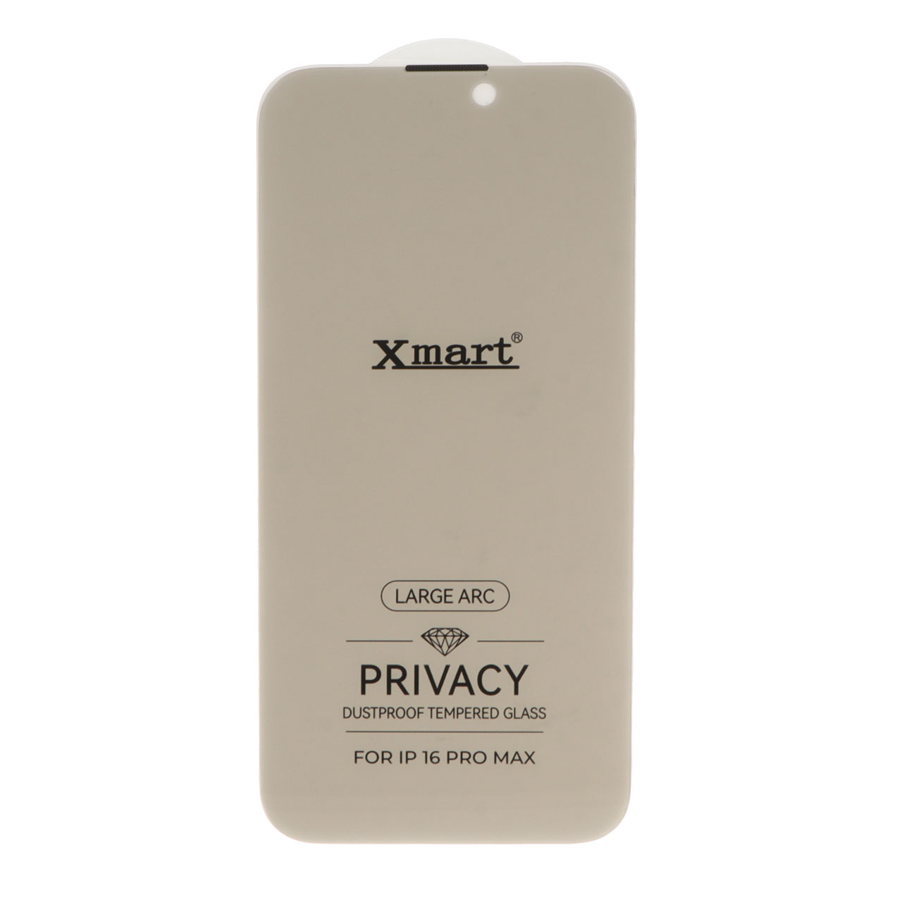 محافظ صفحه نمایش Xmart Privacy 3D Large Arc توری دار مناسب برای آیفون 16 پرو مکس