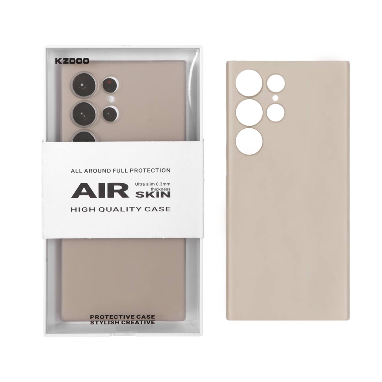قاب KDoo Air Skin Ultra Slim 0.3mm مناسب برای سامسونگ گلکسی S24 اولترا - تیتانیوم خاکستری