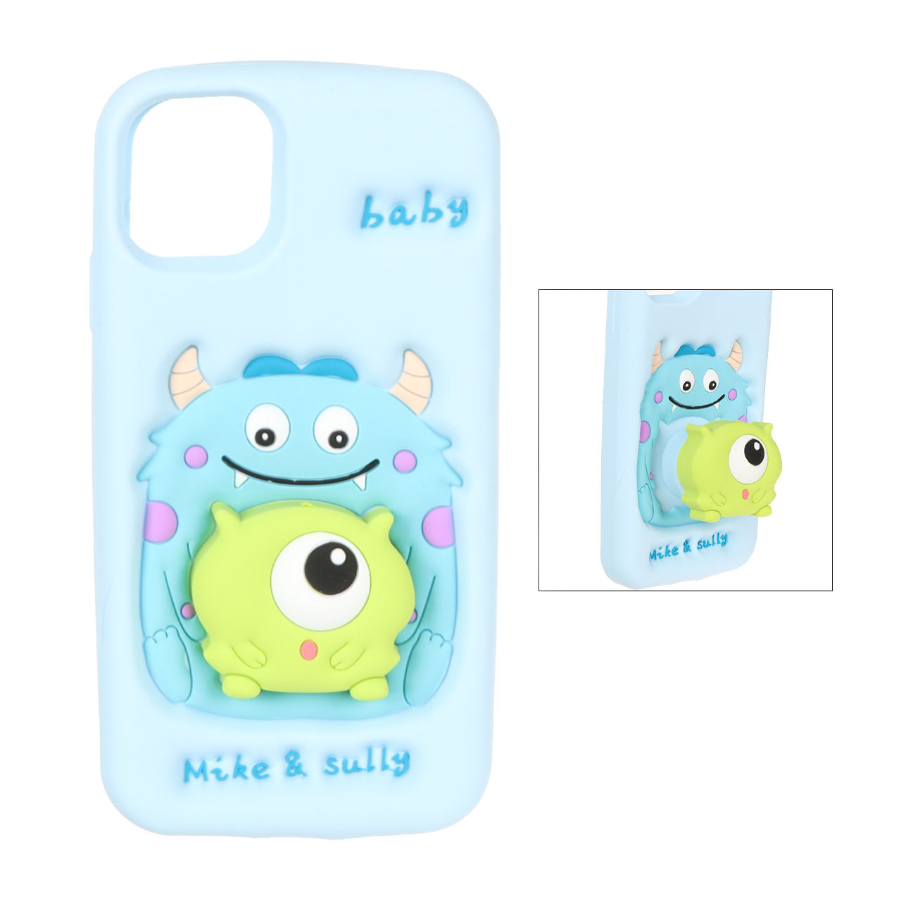 قاب طرح Mike & Sully استندشو سیلیکونی مناسب برای آیفون 11