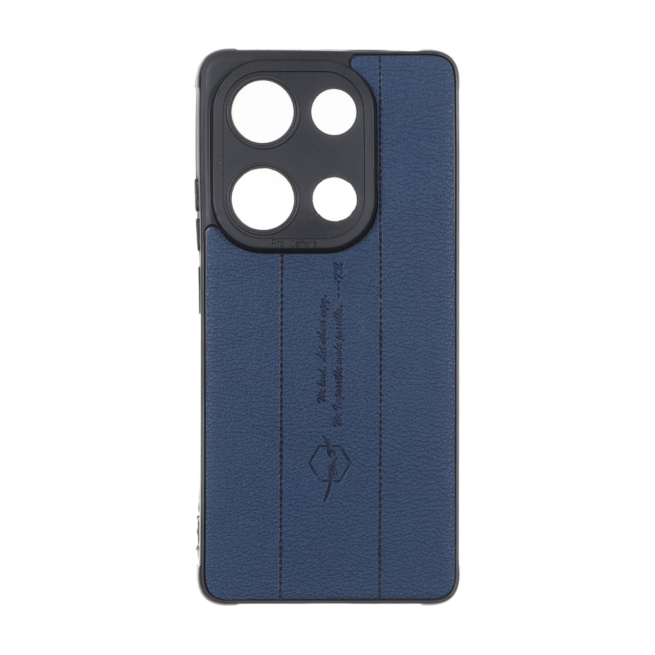 قاب چرمی طرح Text دوخت محافظ لنزدار مناسب برای شیائومی ردمی نوت 14 اس / نوت 13 پرو 4G / پوکو ام 6 پرو 4G