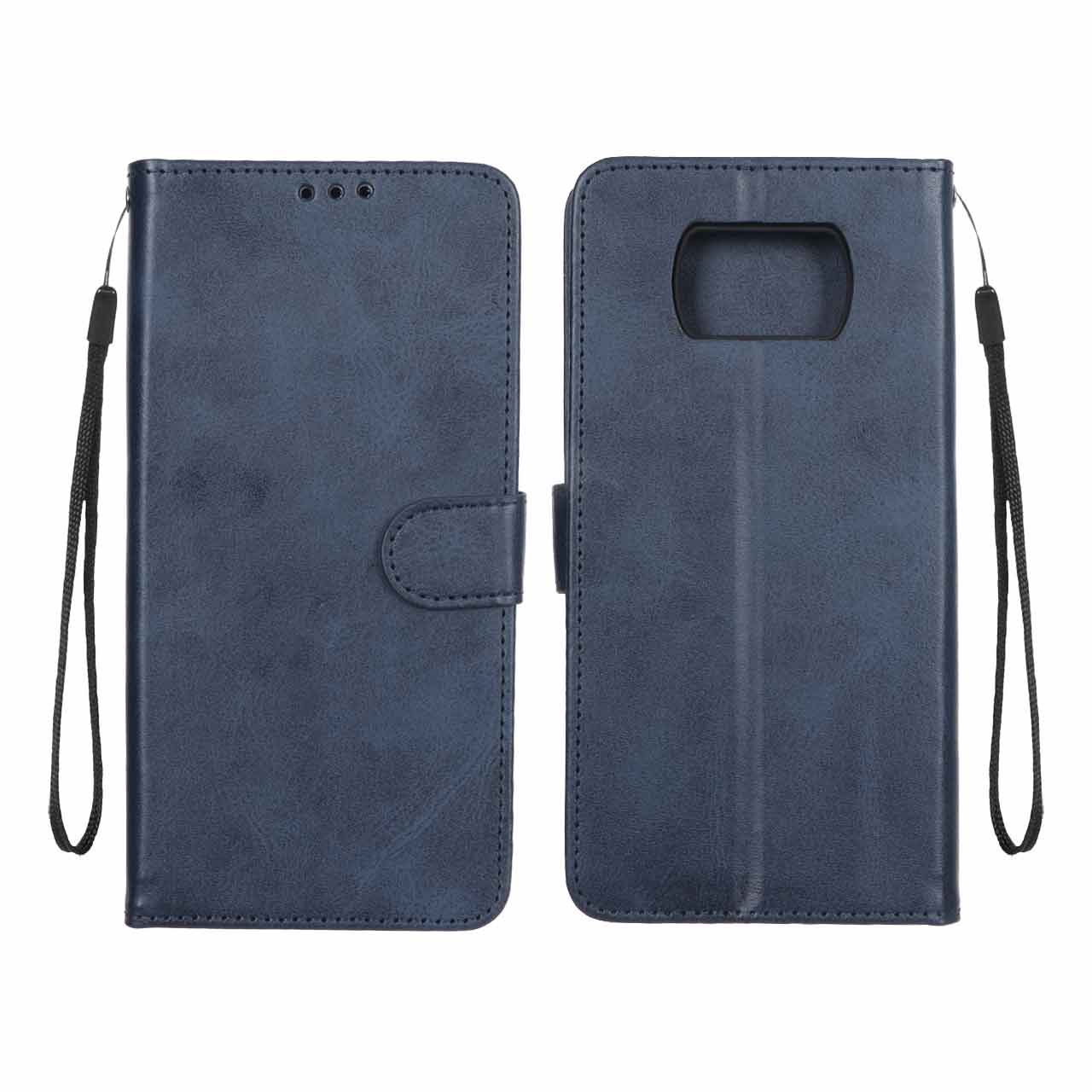 کیف موبایل مگنتی MNC چرمی مدل فلیپ مناسب برای شیائومی پوکو X3 / پوکو X3 پرو / پوکو X3 NFC - سرمه ای