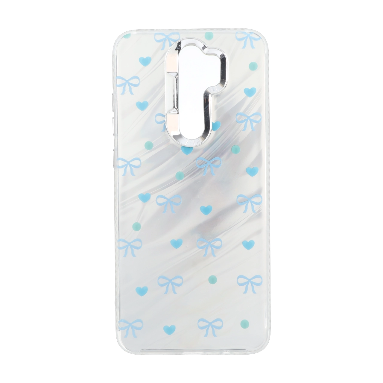 قاب Pucker هفت رنگ دور ژله ای مات لنز کروم Xiaomi Redmi Note 8 Pro - طرح 308