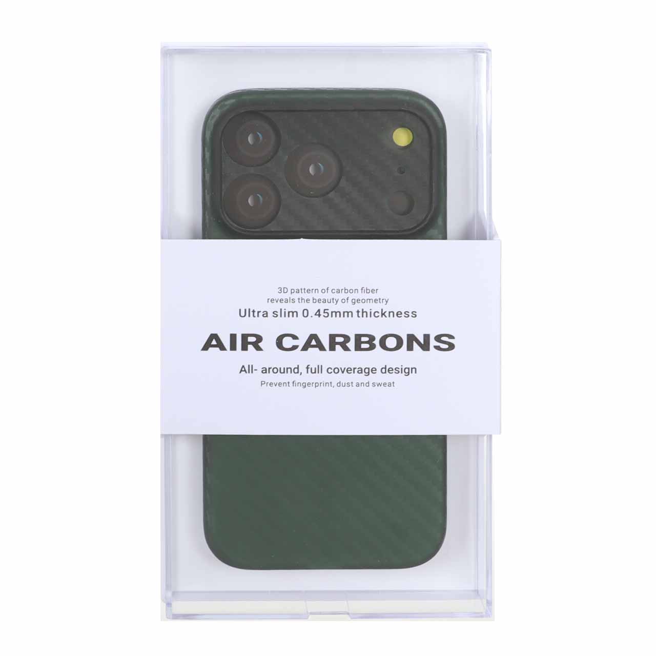 قاب محافظ لنزدار Original KZDoo Air Carbon مدل Apple iPhone 17 Pro - سبز