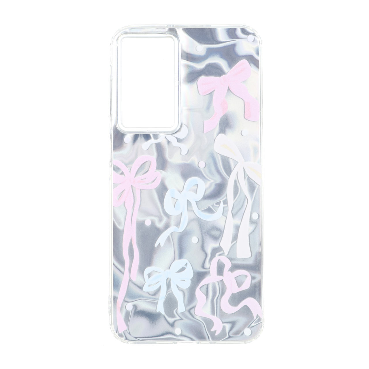 قاب طرح Silver Cloud روبانی دور ژله ای مناسب برای سامسونگ گلکسی A17 و A26