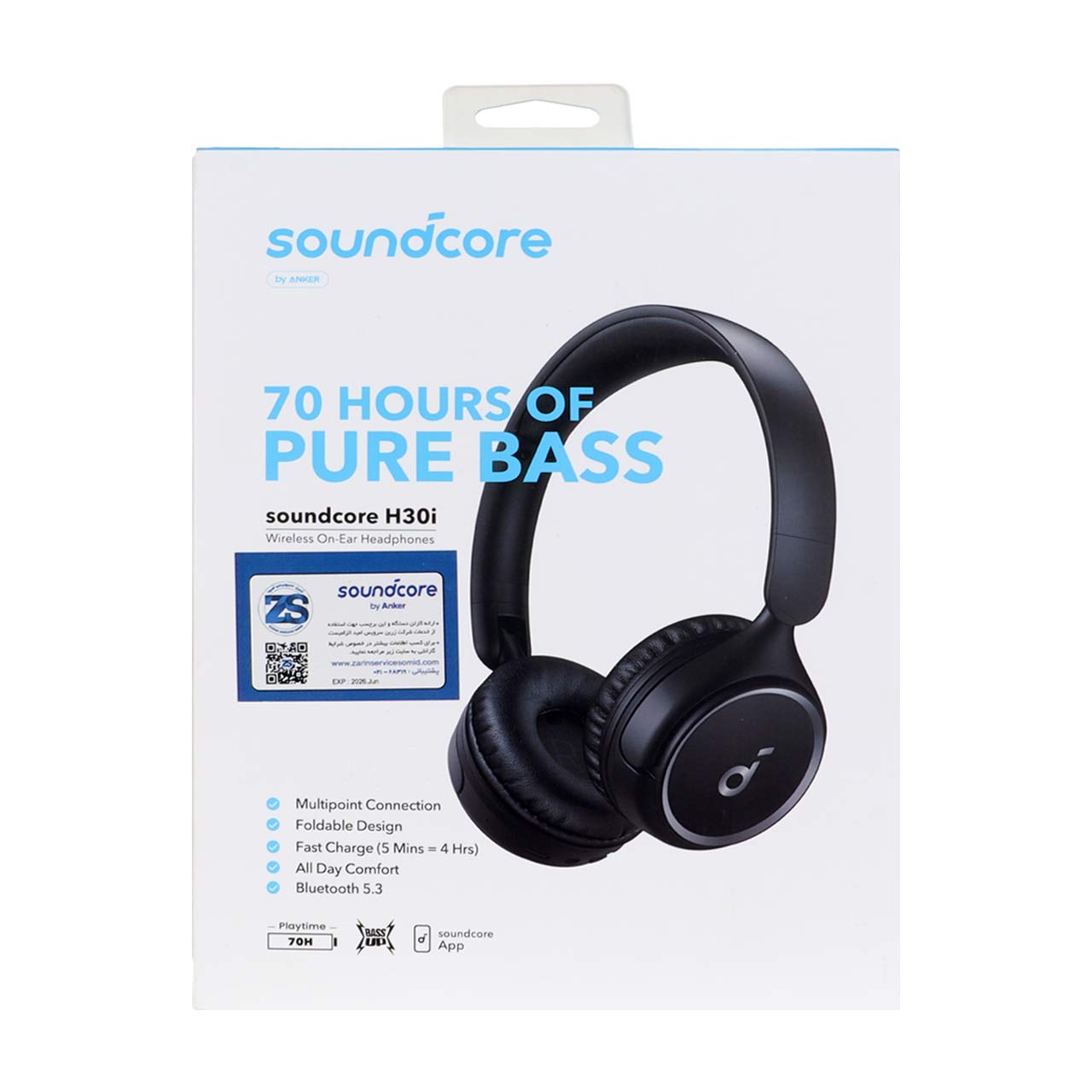 هدفون بی سیم ANKER مدل H30i A3012H11 - مشکی