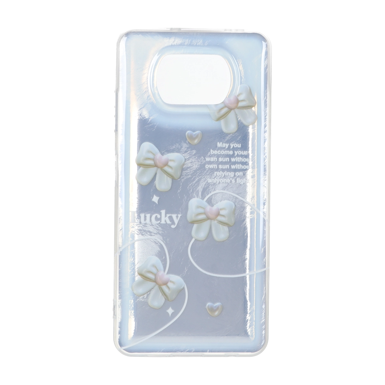 قاب اطلسی دور ژله‌ای طرح پاپیون مناسب برای شیائومی پوکو X3 / پوکو X3 پرو / پوکو X3 NFC