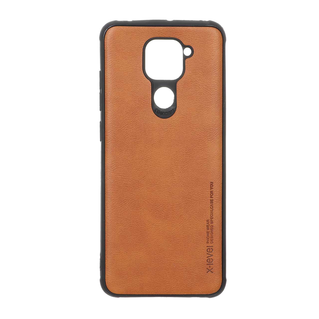 قاب طرح چرم Xlevel مدل Xiaomi Redmi Note 9 / Redmi 10X 5G / Redmi 10X Pro 5G - عسلی