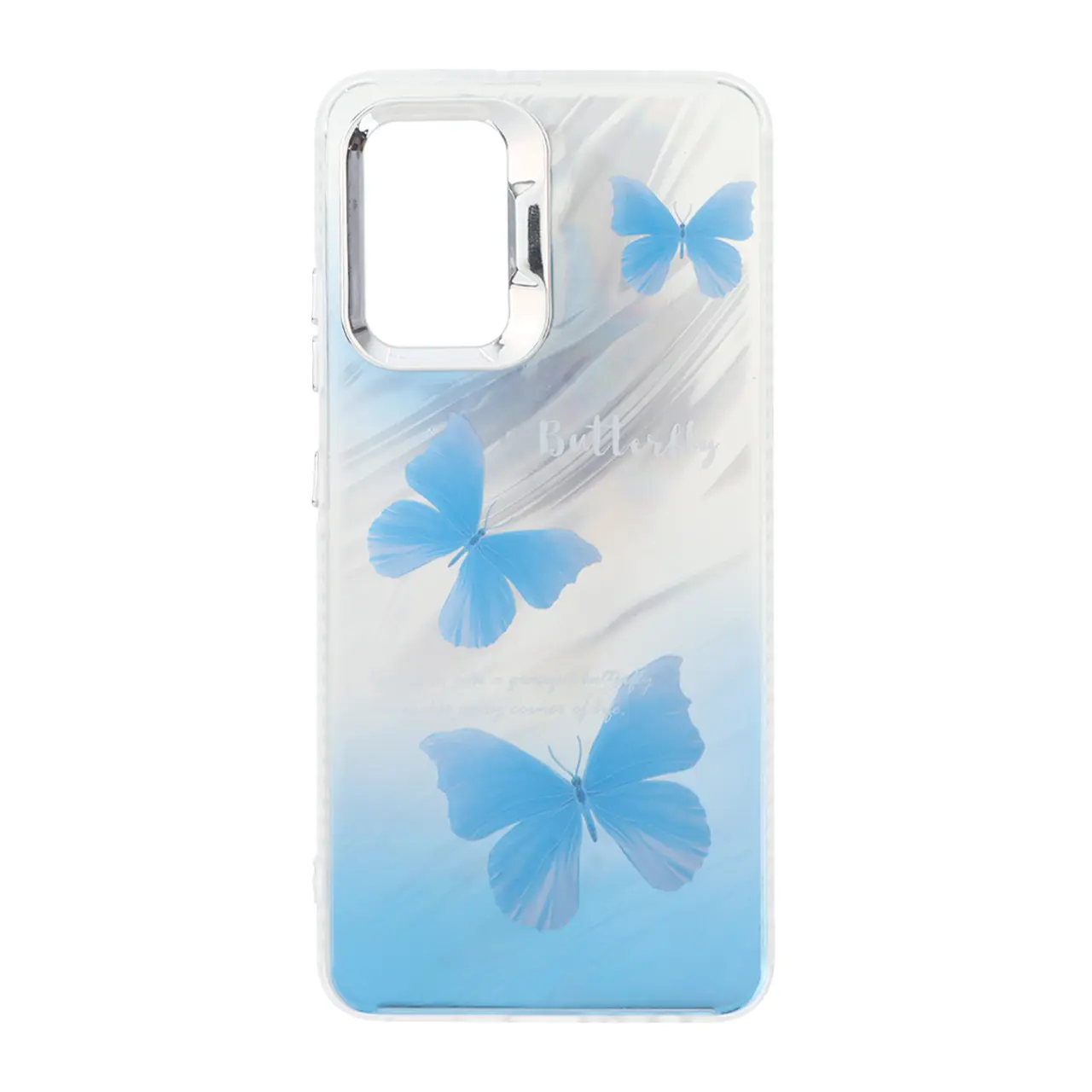 قاب Pucker هفت رنگ دور ژله ای مات لنز کروم Samsung Galaxy A32 4G - طرح 172