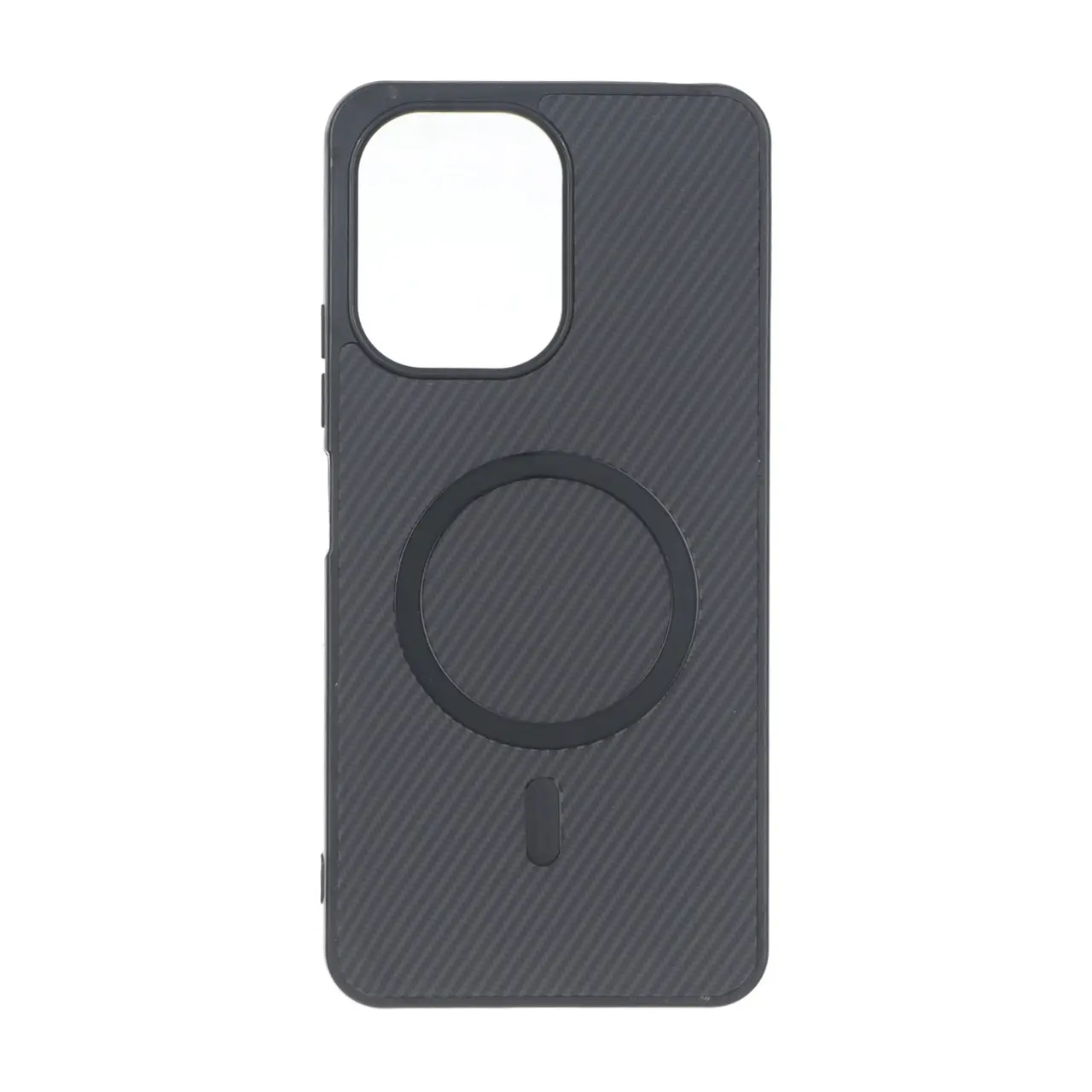 قاب هاشور MagSafe فلزی Xiaomi Redmi 13C / Poco C65 - مشکی