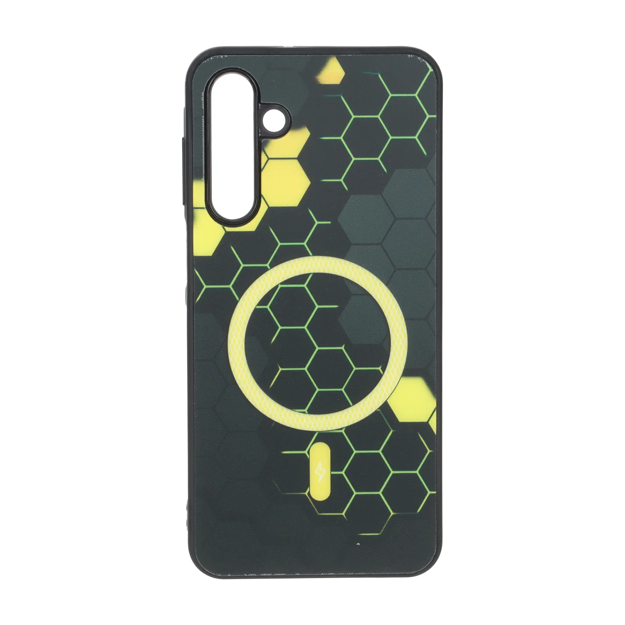 قاب طرح Hexagon مگ سیف هاشوردار زرد مناسب برای سامسونگ گلکسی A16