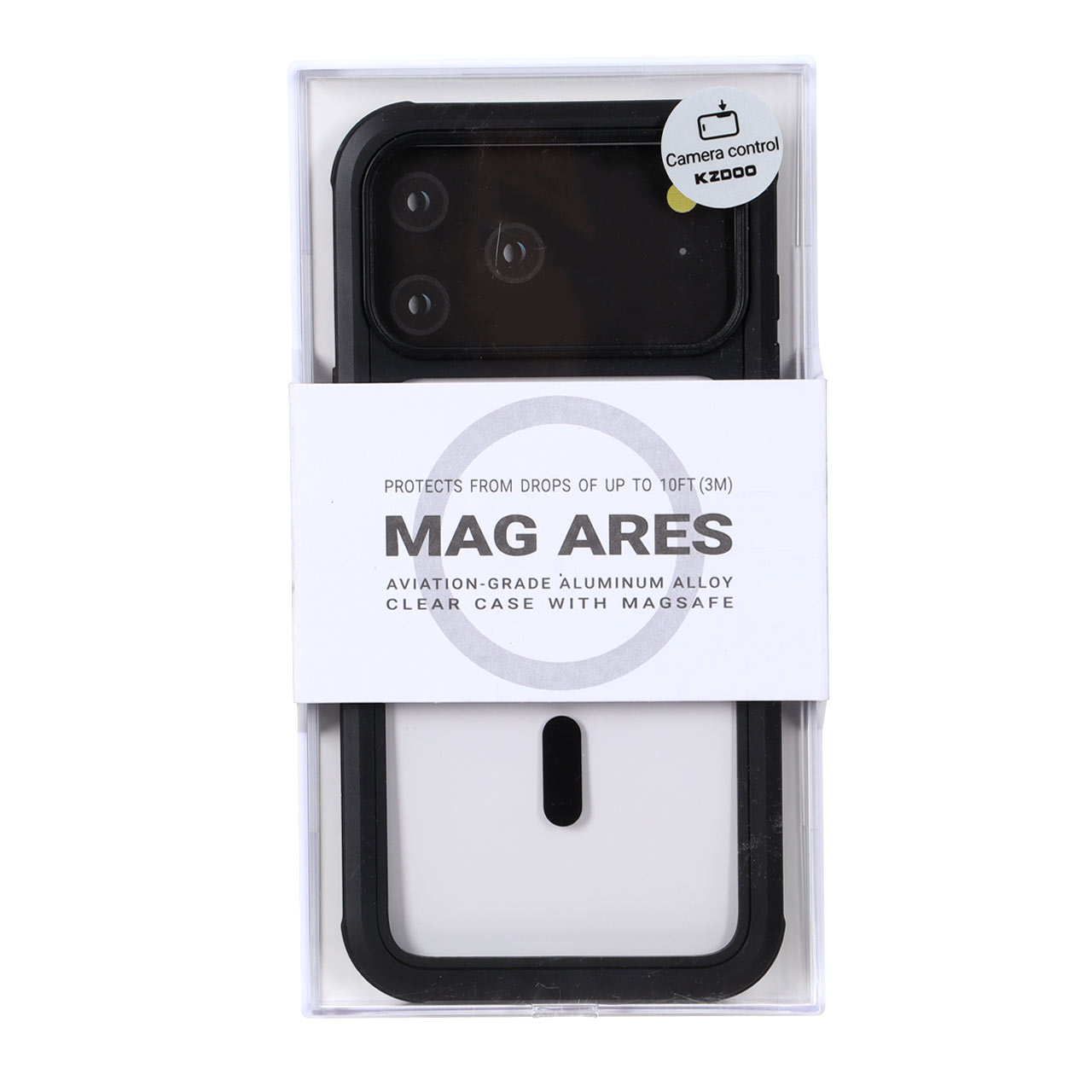 قاب محافظ مگ سیف دار KDoo MAG ARES برای آیفون ۱۷ پرو مکس مشکی