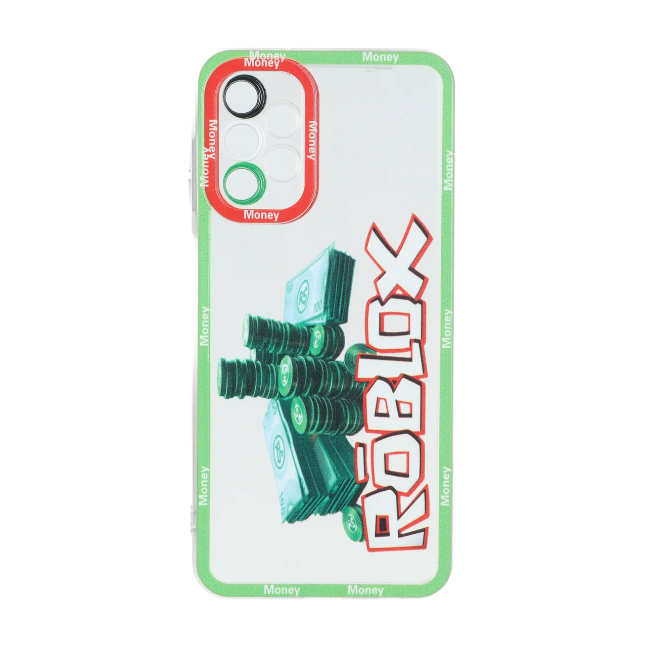 قاب ژله ای طرح Roblox دور رنگی سبز مناسب برای سامسونگ گلکسی A13 4G