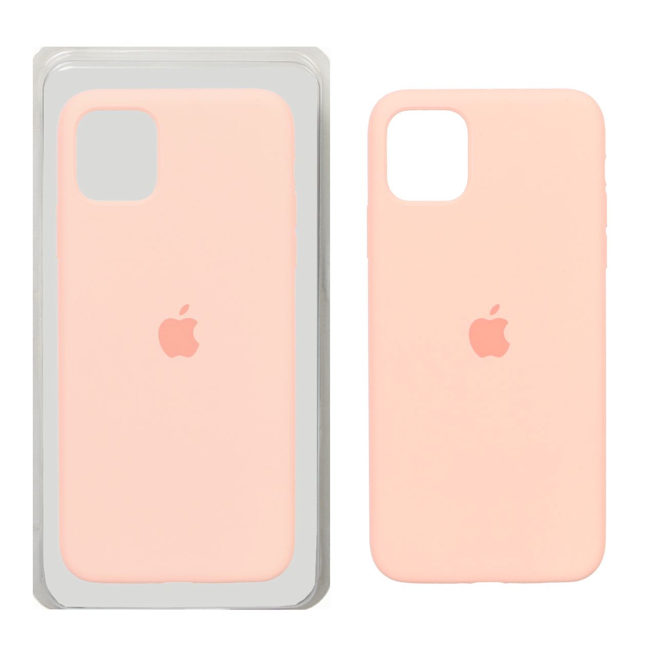 قاب سیلیکونی پاک کنی اورجینال Apple iPhone 11 Pro Max - گلبهی (پک اصلی)
