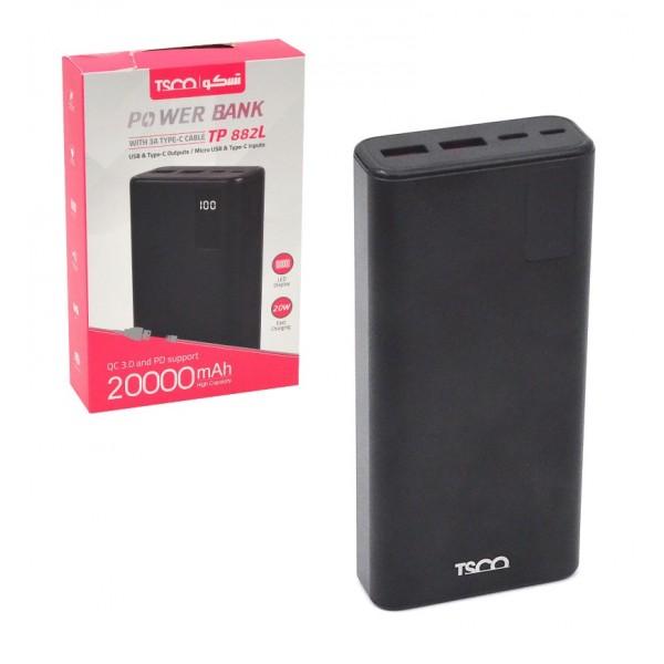 پاوربانک تسکو (TSCO) مدل TP 882L ظرفیت 20000mAh