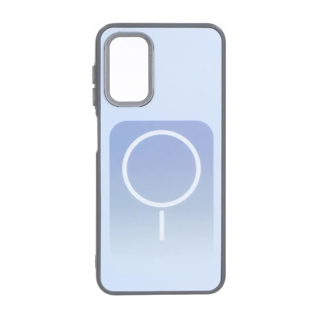 قاب مستطیلی Gray طرح مگ سیف لنز کربن مناسب برای سامسونگ گلکسی A13 / A04s / M13 / M23 / F13 آبی روشن