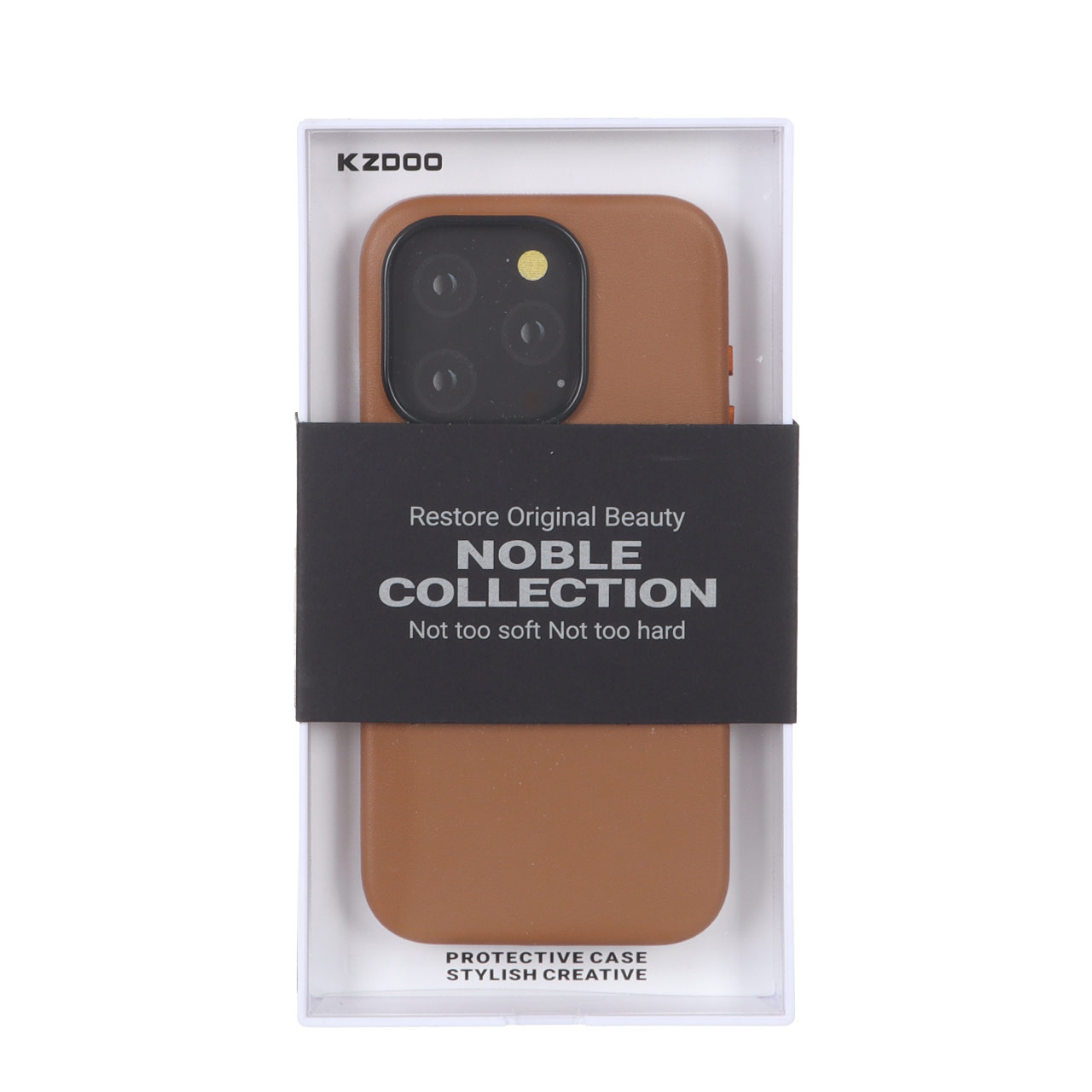 قاب Original KDoo Noble قهوه‌ای مناسب برای آیفون 15 پرو