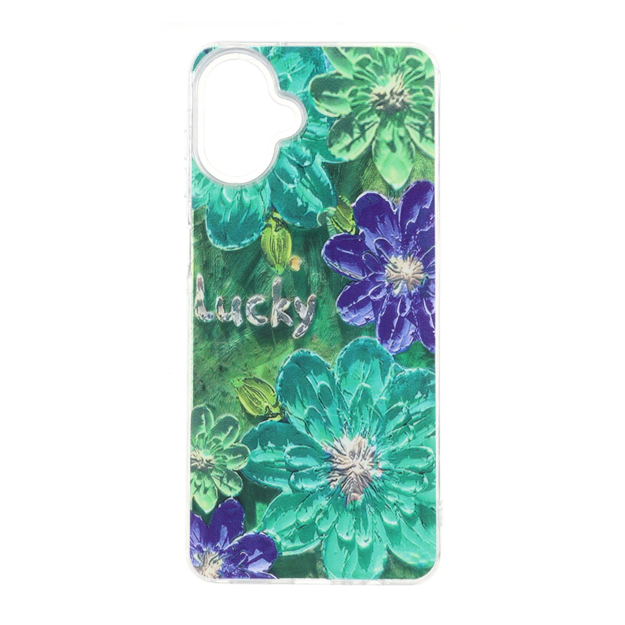 قاب طرح گل اطلسی Lucky دور شفاف مناسب برای سامسونگ گلکسی A07