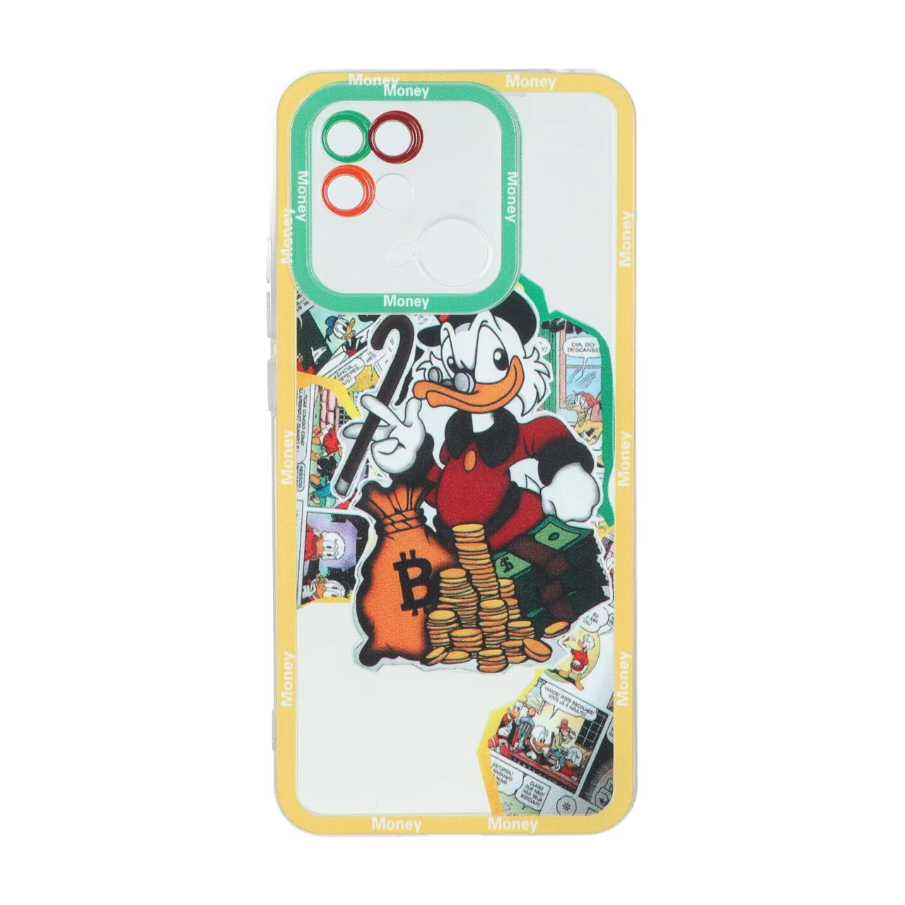 قاب ژله ای طرح دار دور رنگی مناسب برای شیائومی Redmi 10C، Redmi 10 Power و Poco C40