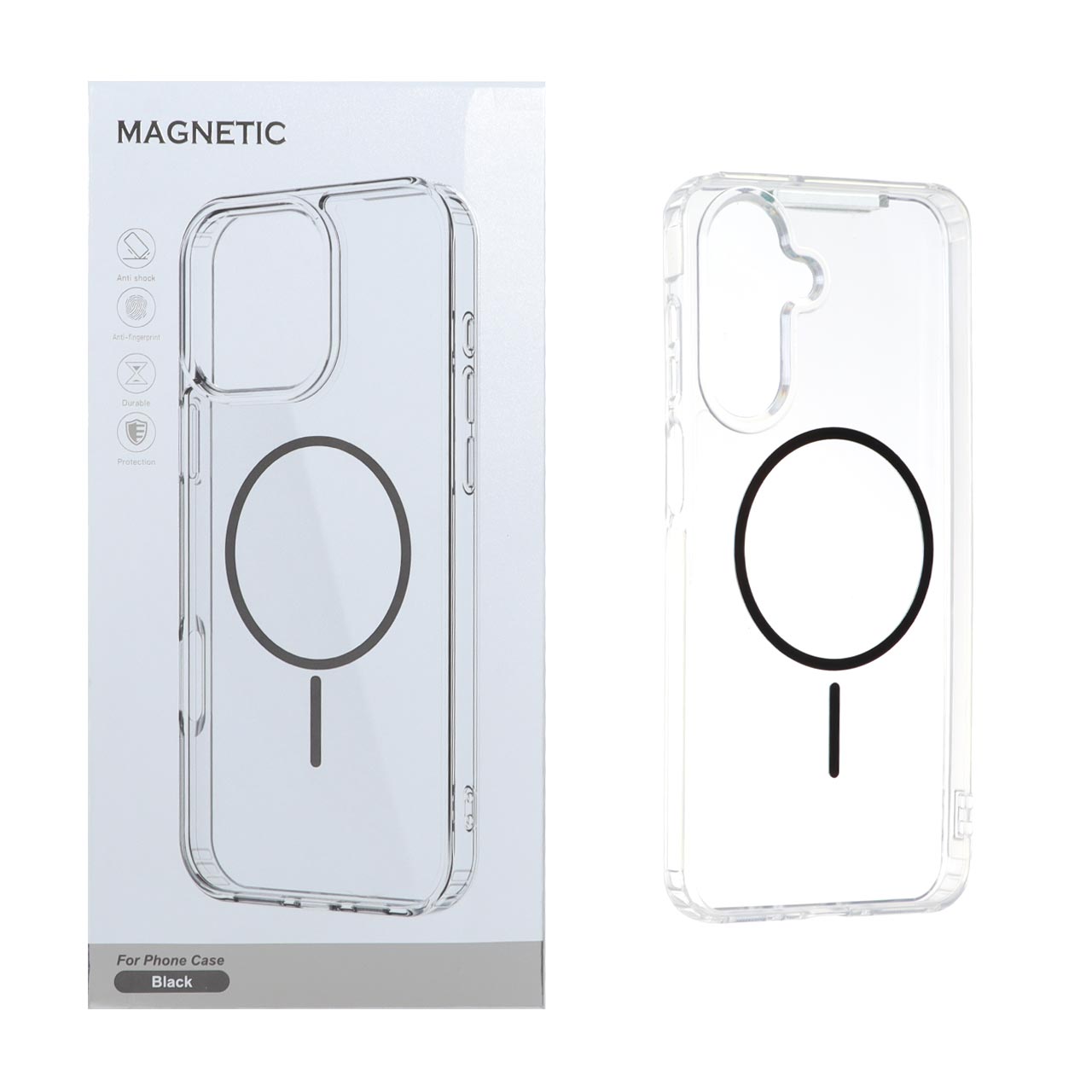 قاب MagSafe Magnetic دور ژله ای مشکی مناسب برای سامسونگ گلکسی A17 و A26